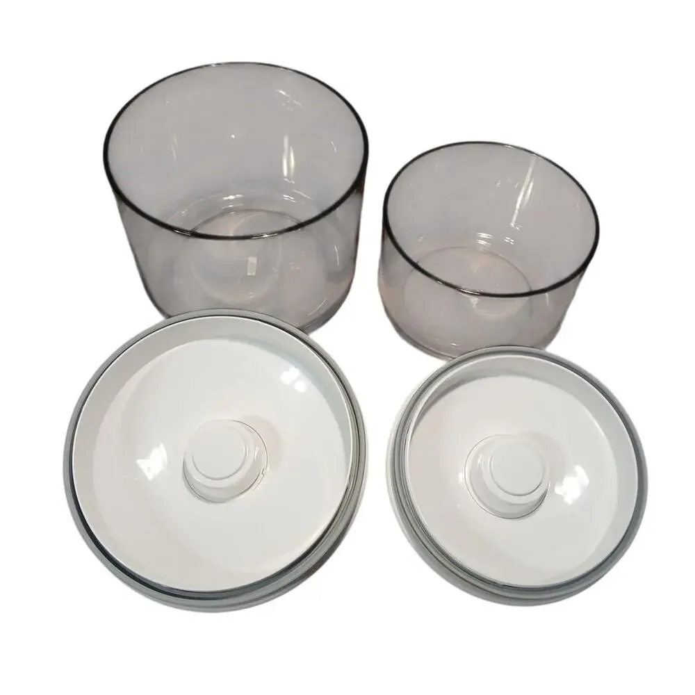 Foodsaver Snail Vacuum Canisters Container Lot of 2‎ KY-124 50oz and KY-123 25oz